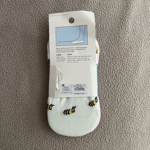 Cat & Jack Liners Heel Grips for Secure Fit - 3 Pairs - Large - Picture 2 of 2